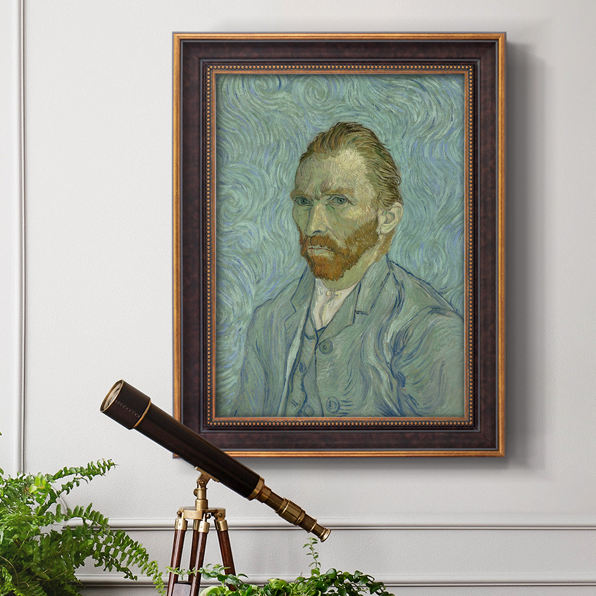 Self-Portrait, 1889 - Ornate Framed Canvas Print