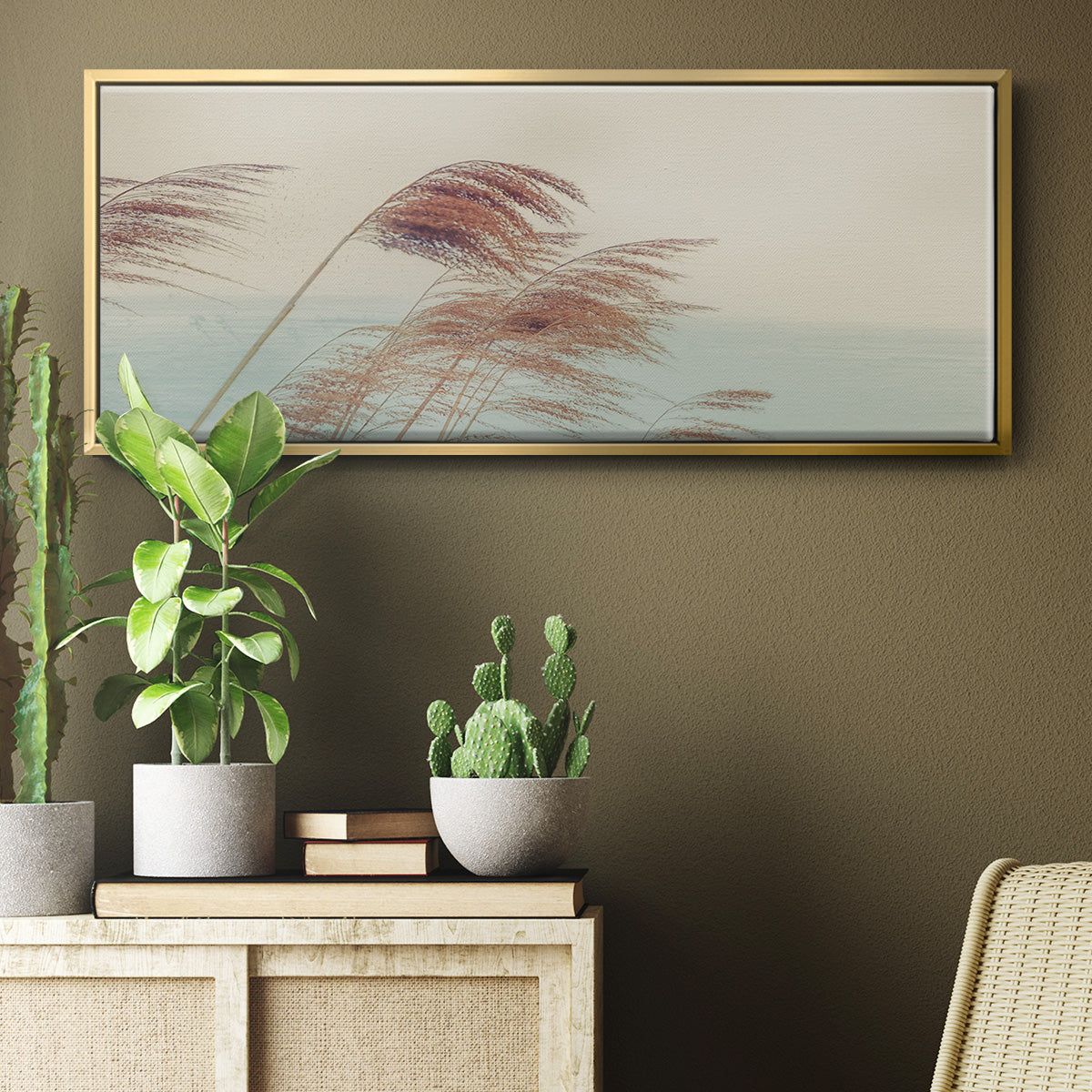 Windy I - Floater Framed Canvas Print