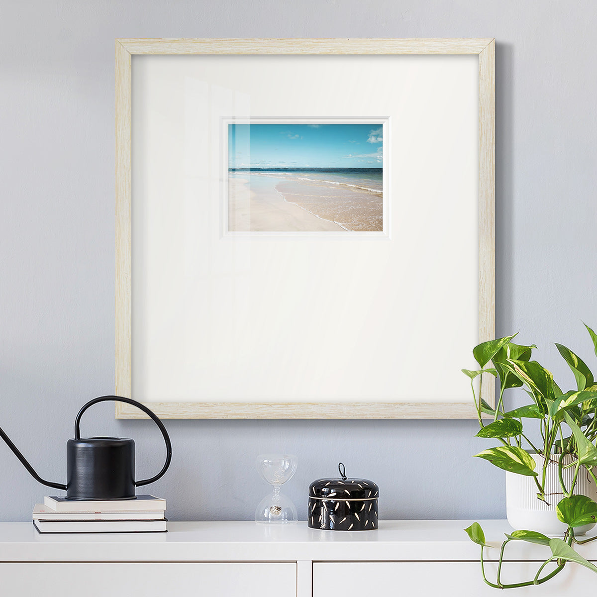 Sugar Sand Beach Premium Framed Print Double Matboard