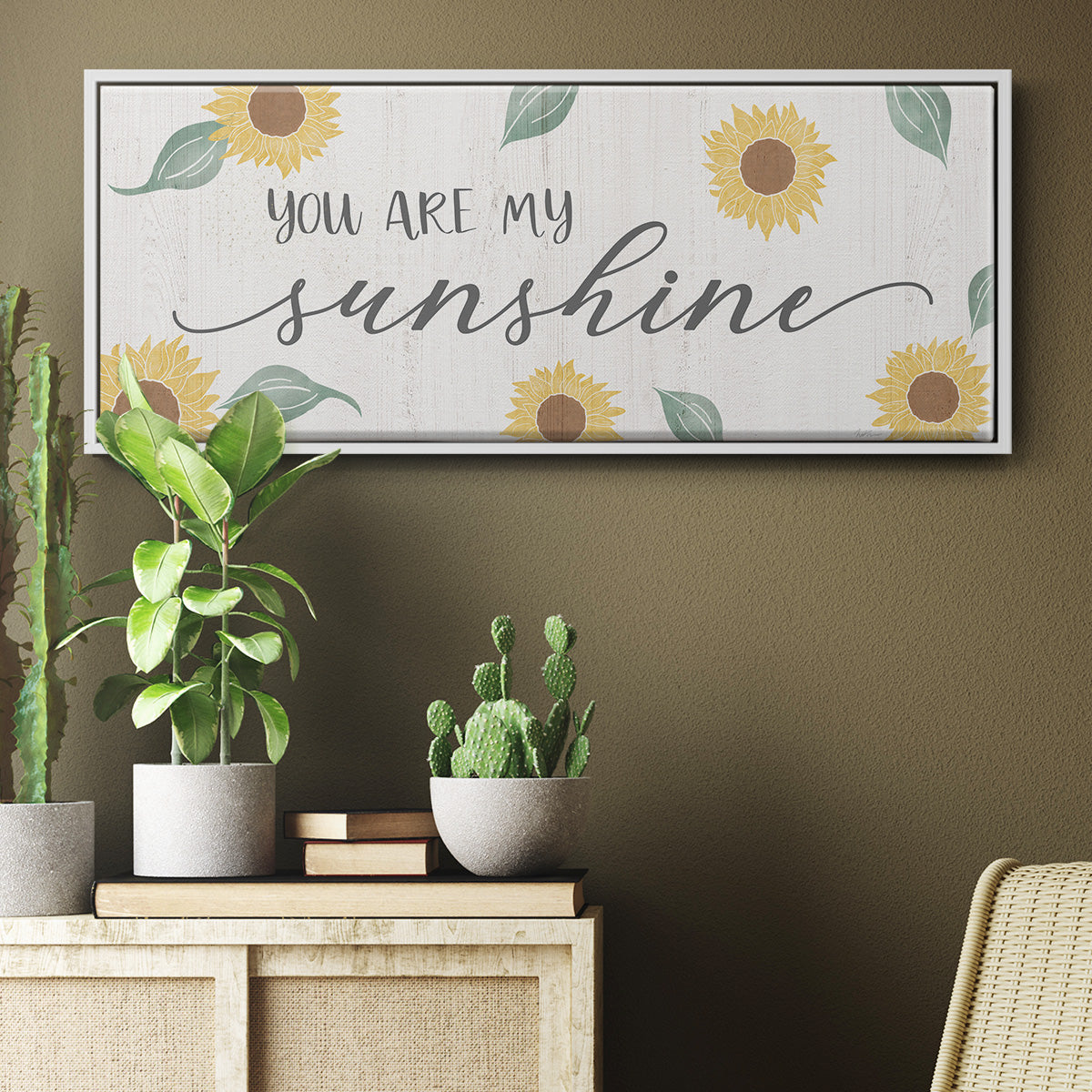 You Are My Sunshine - Floater Framed Canvas Print