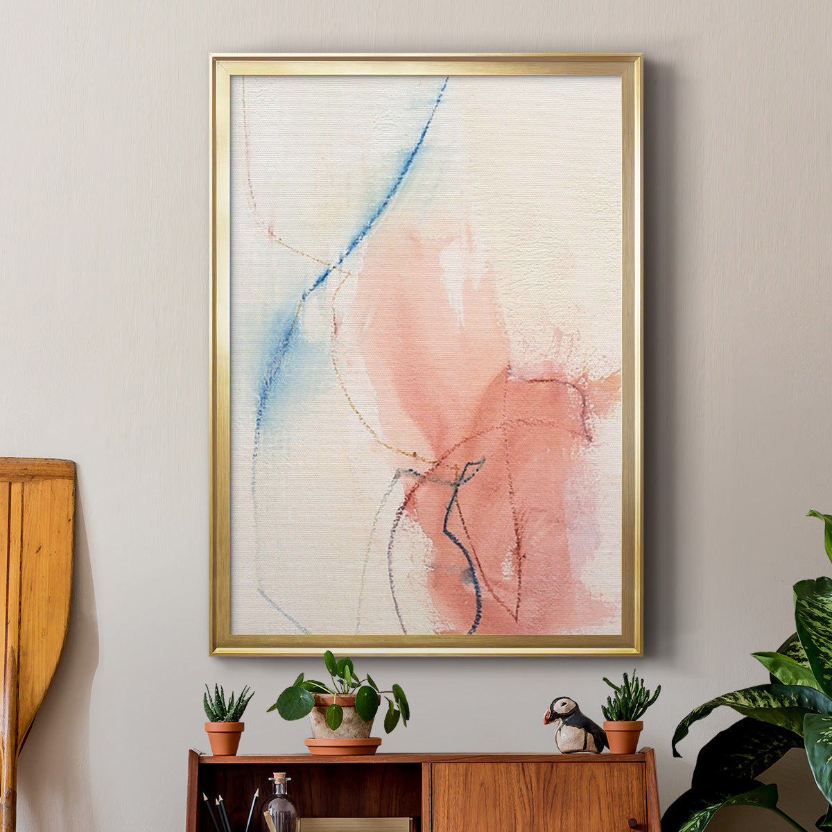 Barxan II - Modern Framed Canvas Print