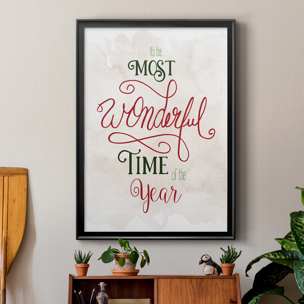 Wonderful Time of the Year - Modern Framed Canvas Print