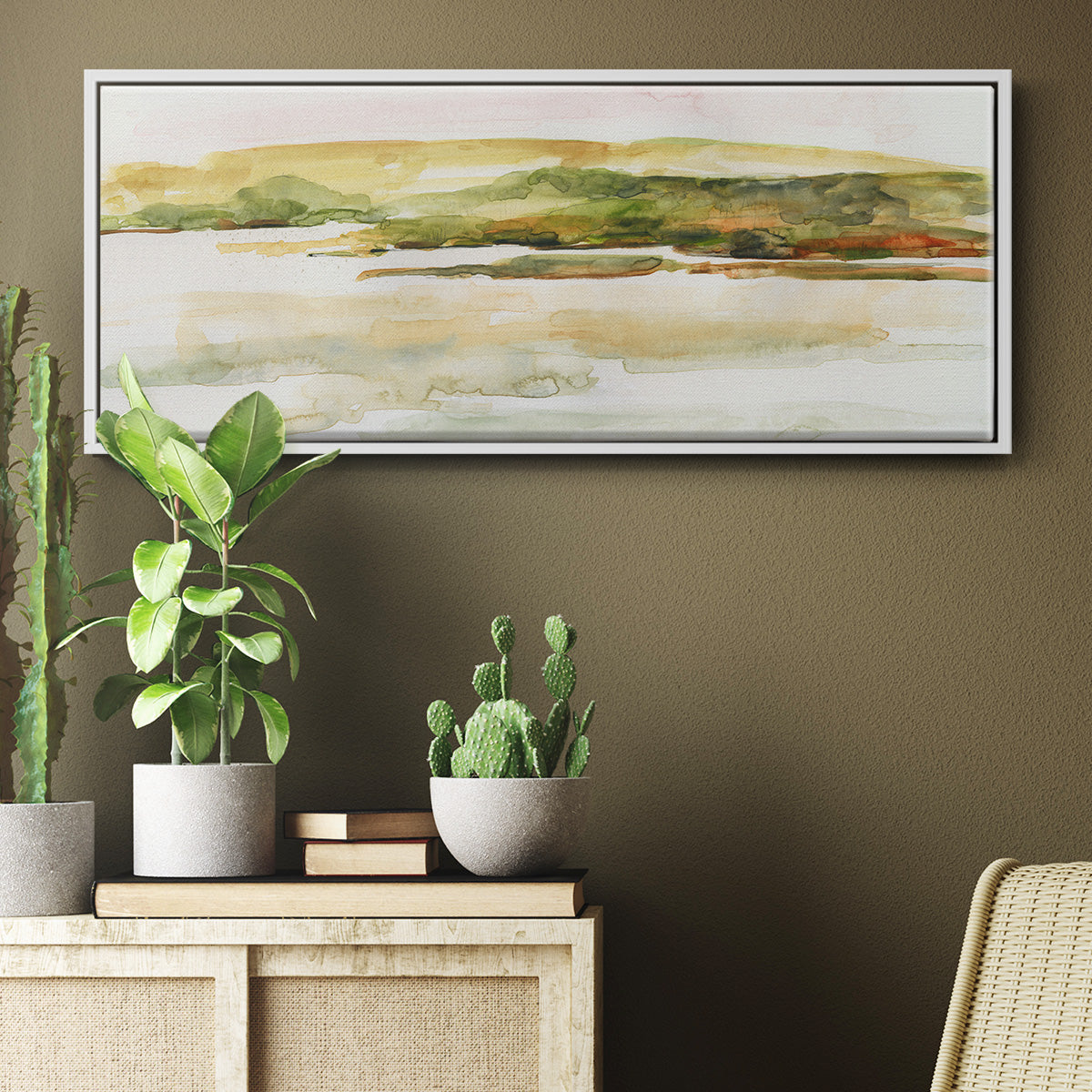 Coastal Morning - Floater Framed Canvas Print