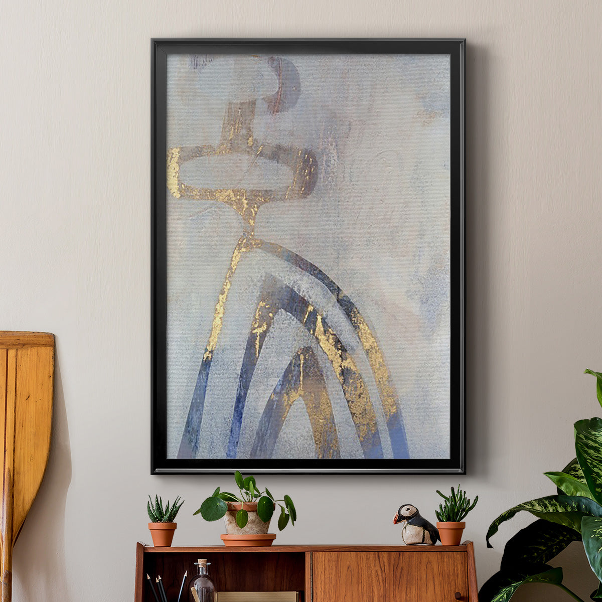 Linx III - Modern Framed Canvas Print