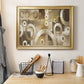 Neutral Motion - Modern Framed Canvas Print