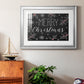 Merry Christmas Chalkboard - Modern Framed Art Print