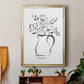 Sketchy Bouquet II - Modern Framed Canvas Print