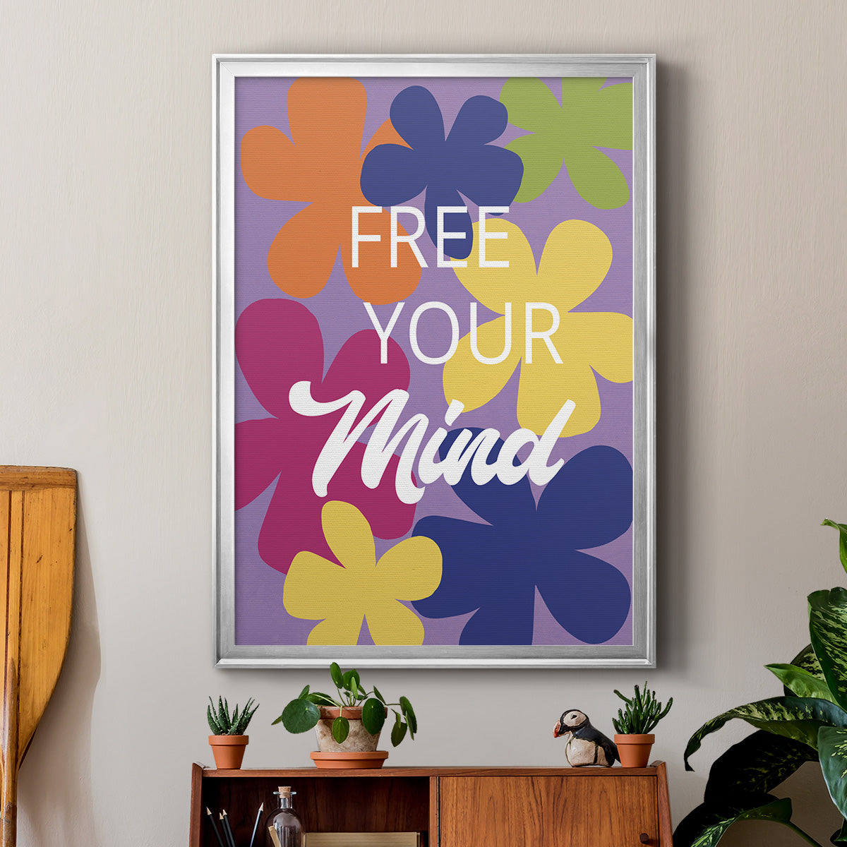 Free Your Mind - Modern Framed Canvas Print