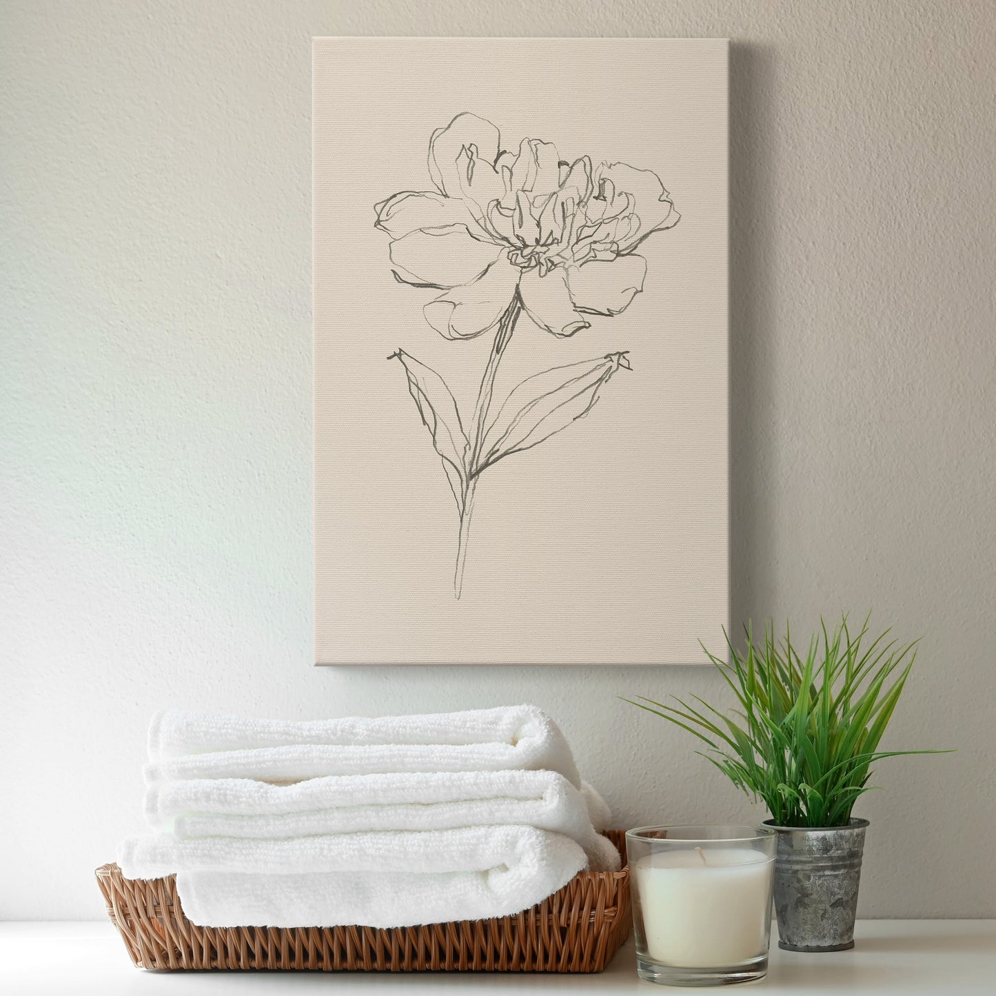 Floral Contour Study III Premium Gallery Wrapped Canvas - Ready to Hang