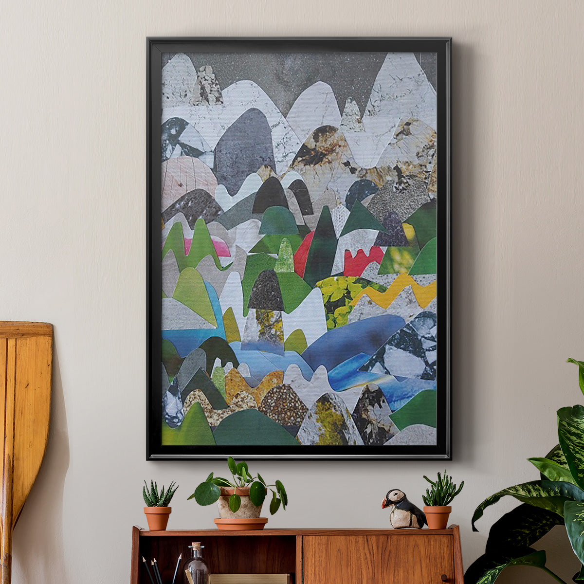 High Sierras - Modern Framed Canvas Print