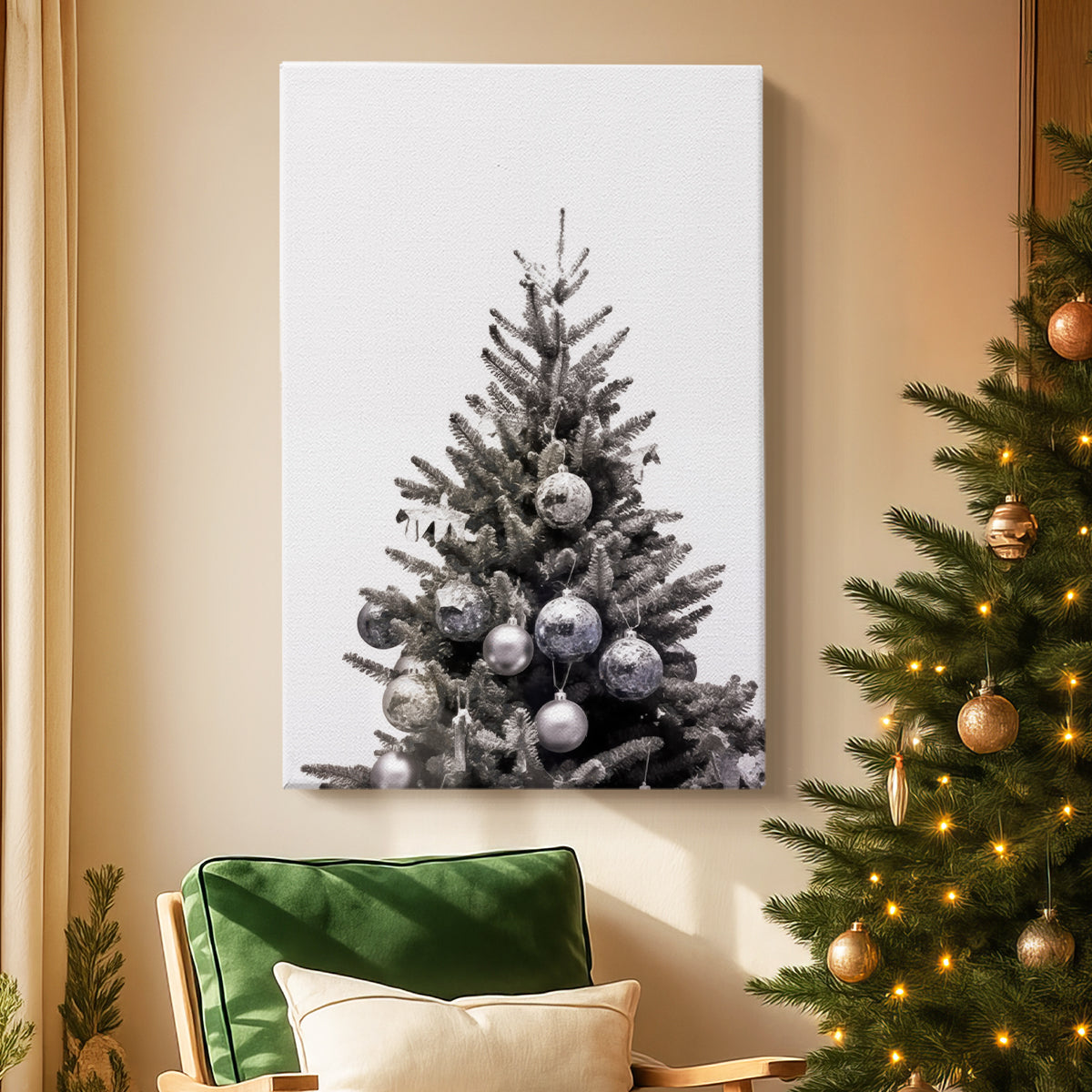 Snowwhite Wreath Blessing - Canvas Art Print