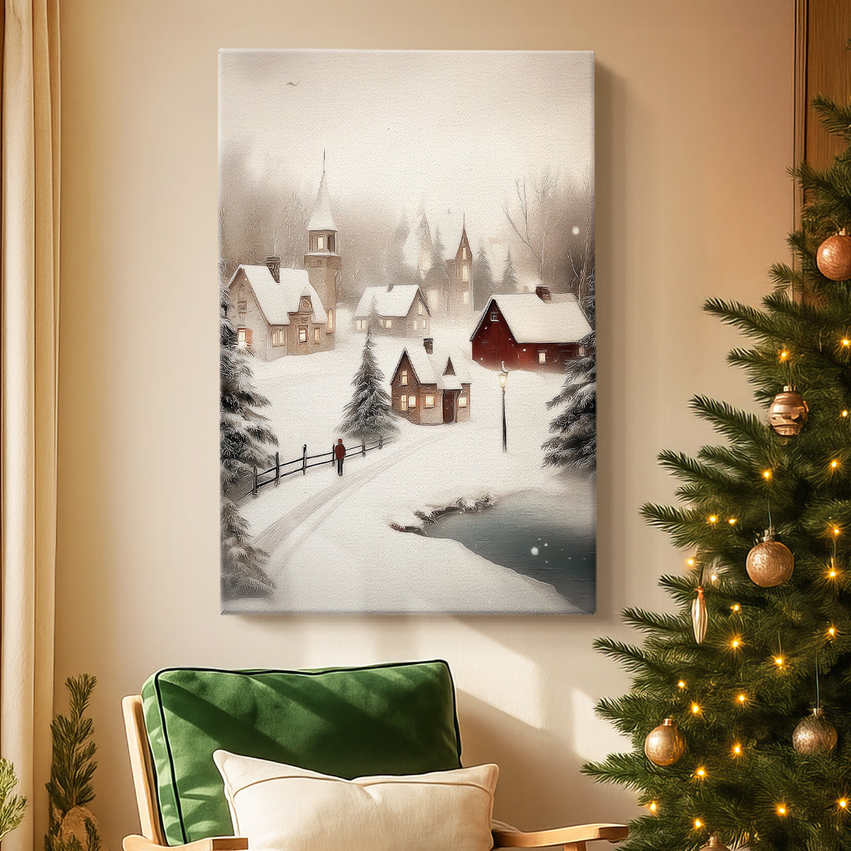 Frostlit Carol - Canvas Art Print