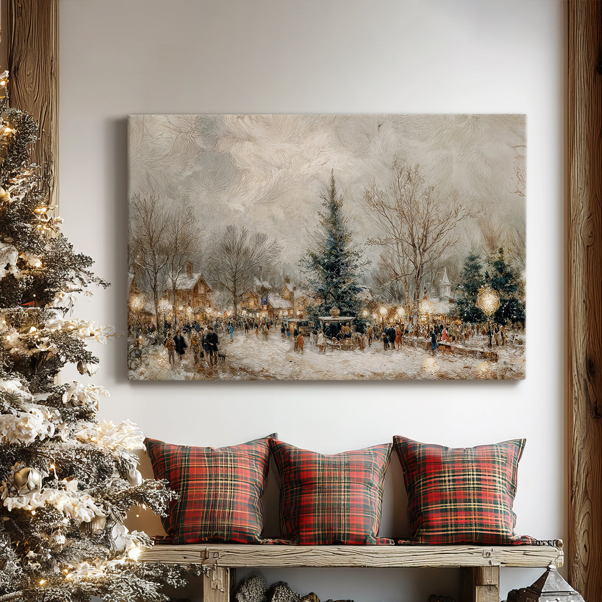 Sleigh of Honeyed Blessing - Canvas Art Print