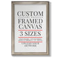 Frame Shop Custom Canvas