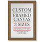 Frame Shop Custom Canvas