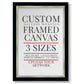 Frame Shop Custom Canvas