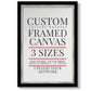 Frame Shop Custom Canvas