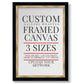 Frame Shop Custom Canvas