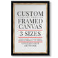 Frame Shop Custom Canvas