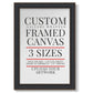 Frame Shop Custom Canvas