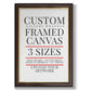 Frame Shop Custom Canvas