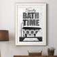 Bath Time - Premium Framed Print - Distressed Barnwood Frame - Ready to Hang