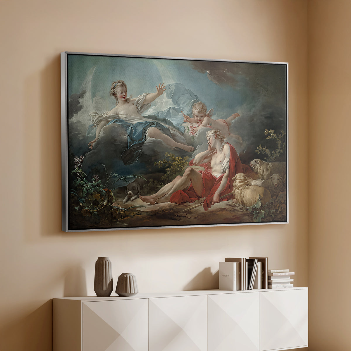 Diana and Endymion, c. 1753-1756 - Floater Framed Canvas Print