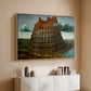 The Tower of Babel, c. 1568 - Floater Framed Canvas Print