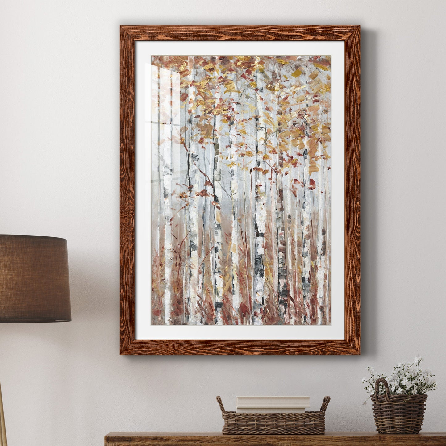 Copper Forest - Premium Framed Print - Distressed Barnwood Frame - Ready to Hang