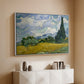 Wheat Field with Cypresses, 1889 - Floater Framed Canvas Print