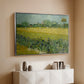 Field with Irises near Arles, 1888 - Floater Framed Canvas Print