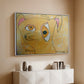 Cubist Dog with Stars (Student Art) - Floater Framed Canvas Print