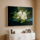 Giant Magnolias on a Blue Velvet Cloth, c. 1890 - Floater Framed Canvas Print