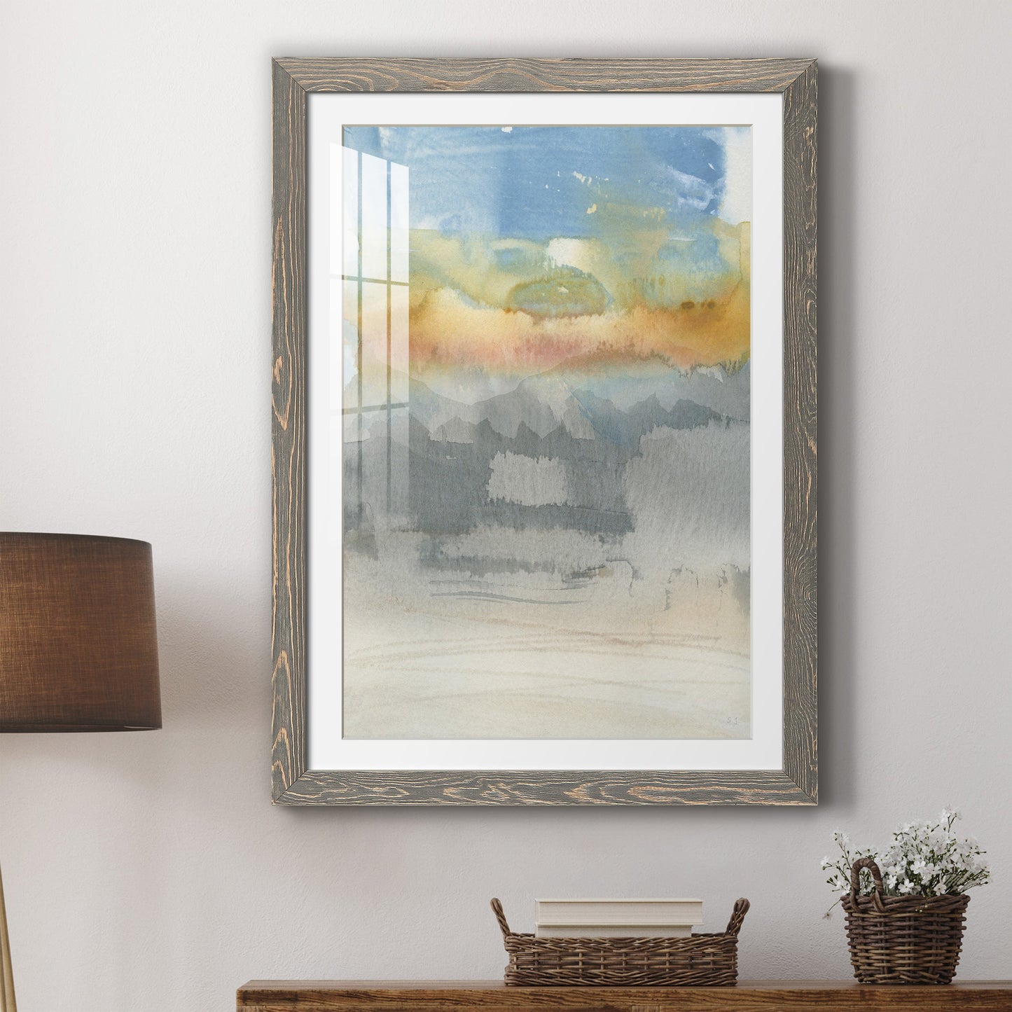 High Desert Sunset II - Premium Framed Print - Distressed Barnwood Frame - Ready to Hang