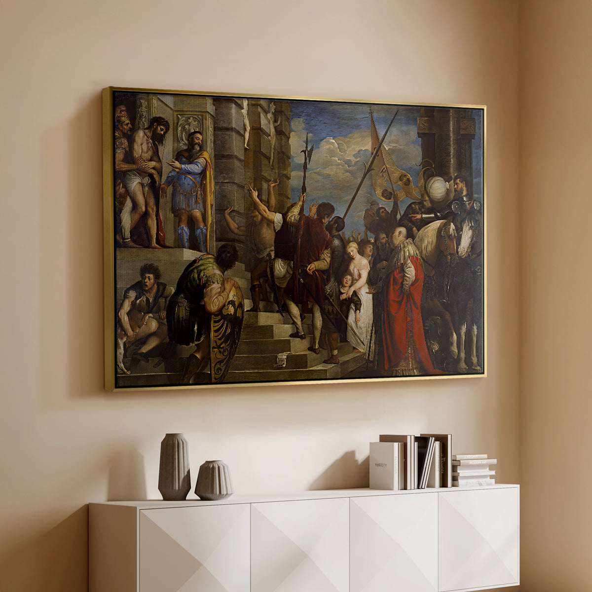 Ecce Homo, c. 1543 - Floater Framed Canvas Print