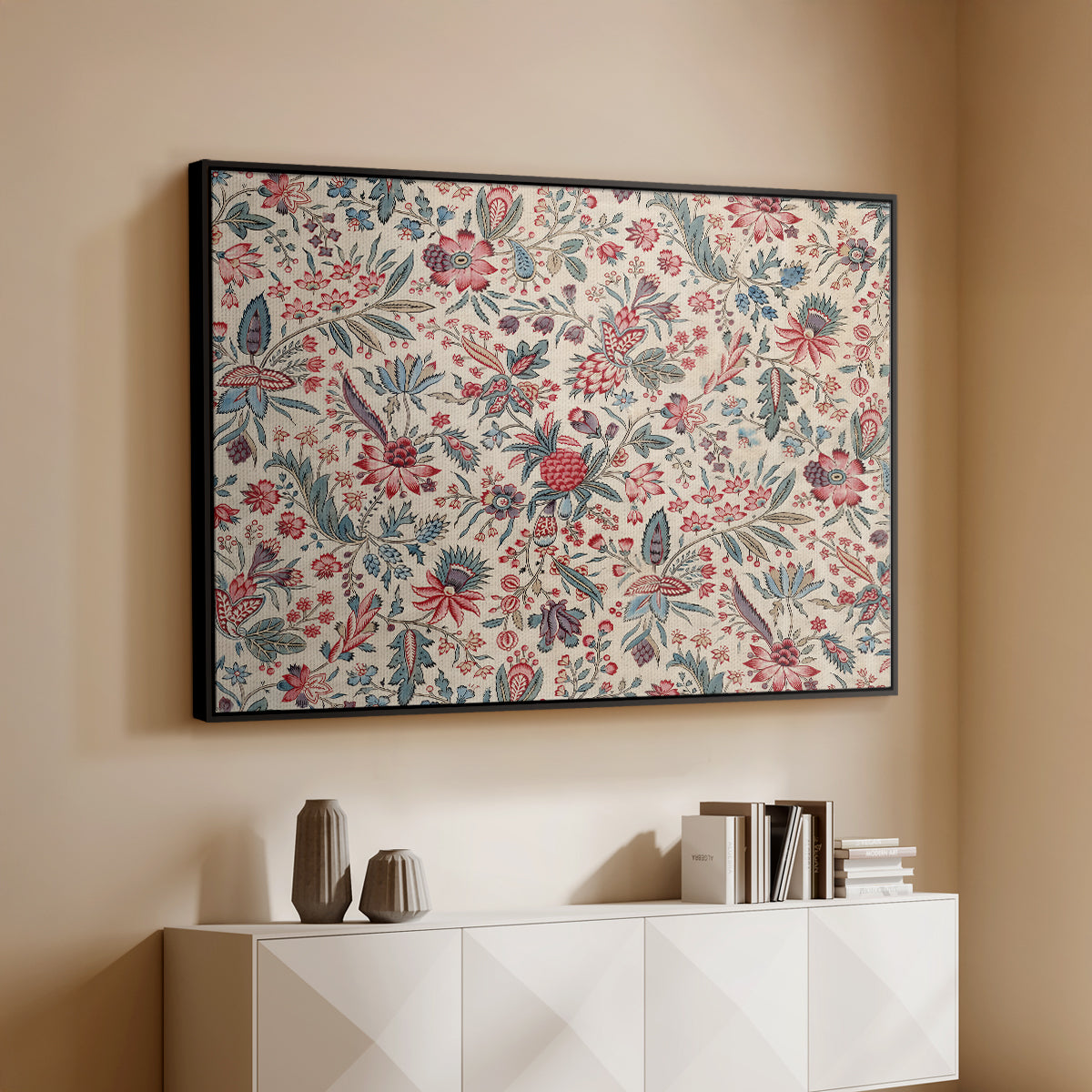 Anaras - Cream, c. 1775-1800 - Floater Framed Canvas Print
