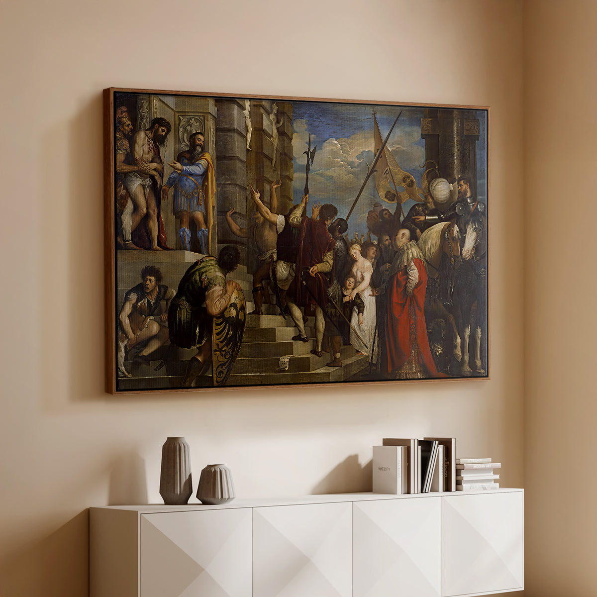 Ecce Homo, c. 1543 - Floater Framed Canvas Print