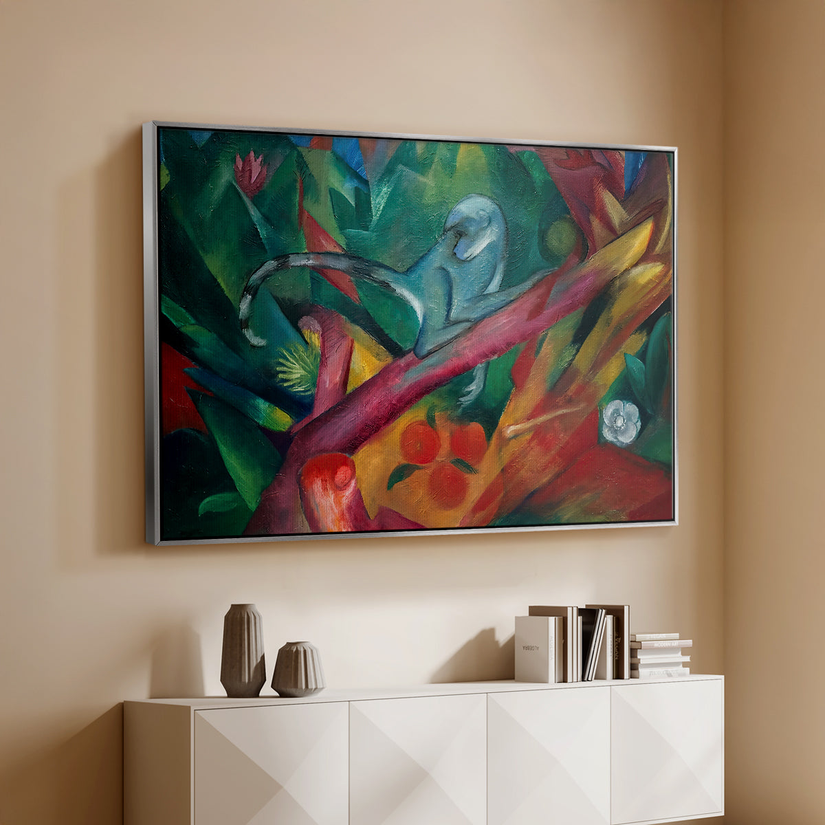 The Monkey, 1912 - Floater Framed Canvas Print