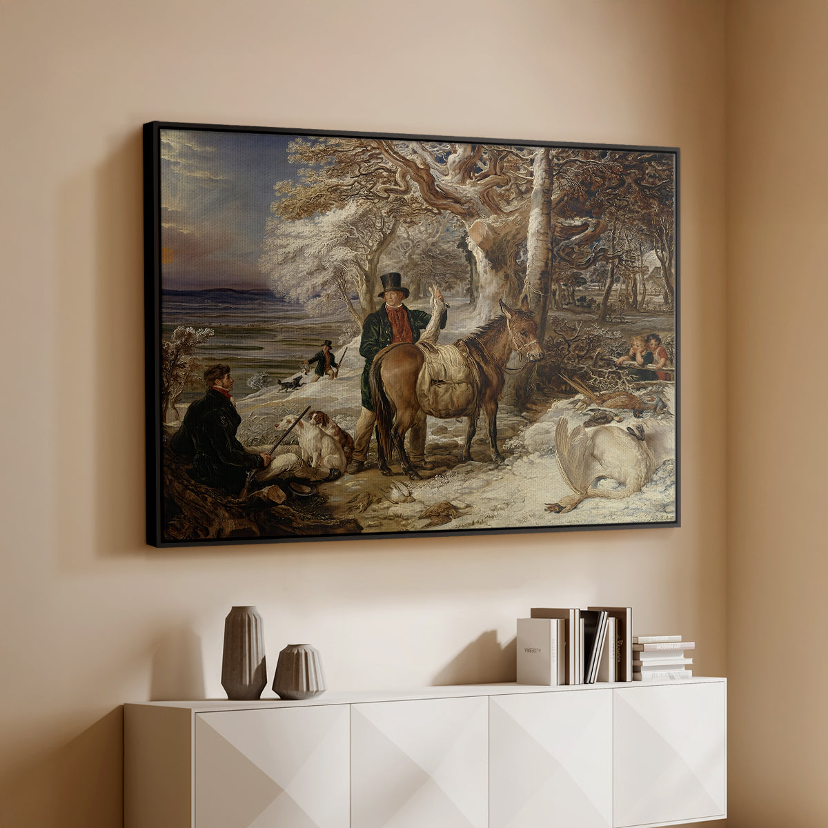The Day's Sport, 1826 - Floater Framed Canvas Print