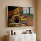 Sculpture and Persian Vase (The Bronze Figure), 1908 - Floater Framed Canvas Print
