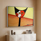 Picasso's Cat–El Gato - Floater Framed Canvas Print