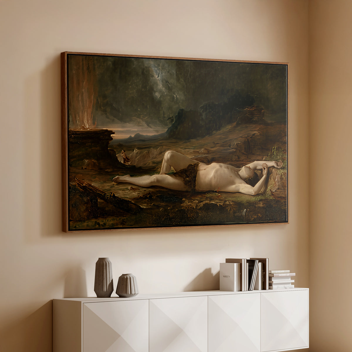 The Dead Abel, 1832 - Floater Framed Canvas Print