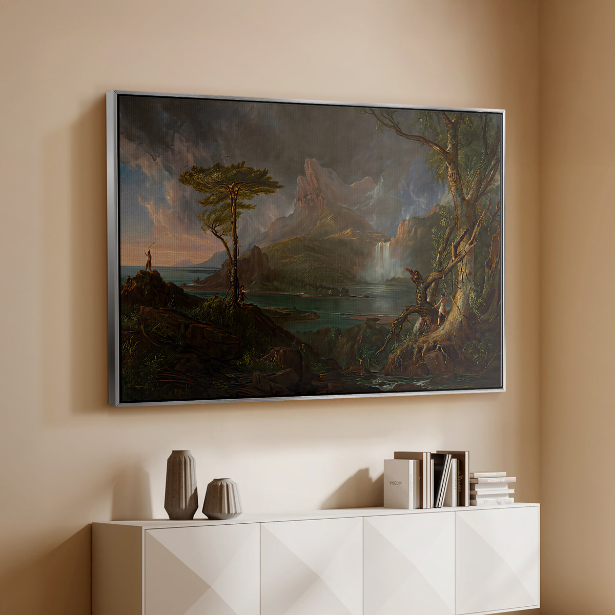 A Wild Scene, 1831-1832 - Floater Framed Canvas Print