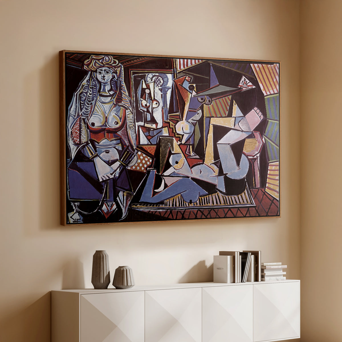 Women of Algiers (Version O), 1955 - Floater Framed Canvas Print