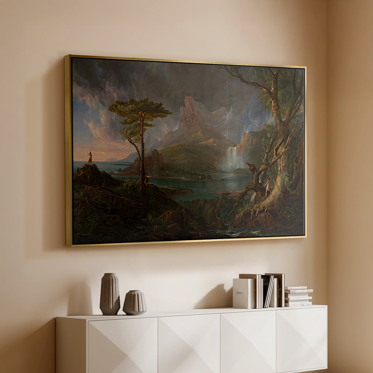 A Wild Scene, 1831-1832 - Floater Framed Canvas Print