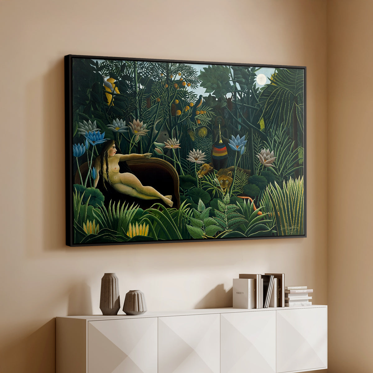 The Dream (Le Rêve), 1910 - Floater Framed Canvas Print