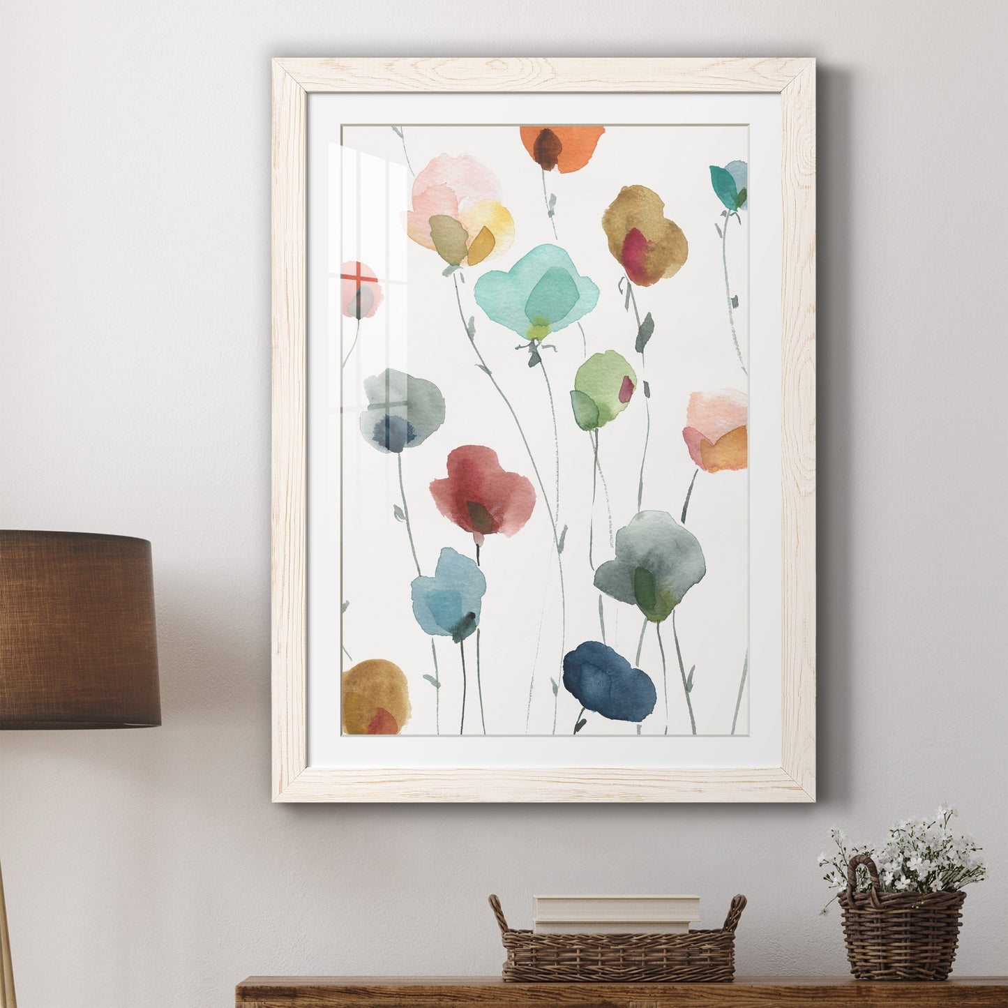 Lollipop Garden I - Premium Framed Print - Distressed Barnwood Frame - Ready to Hang