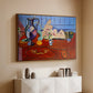 Still Life with a Pewter Jug and Pink Statuette, 1910 - Floater Framed Canvas Print