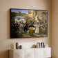 Romans Gathered for Merriment at an Osteria, 1839 - Floater Framed Canvas Print