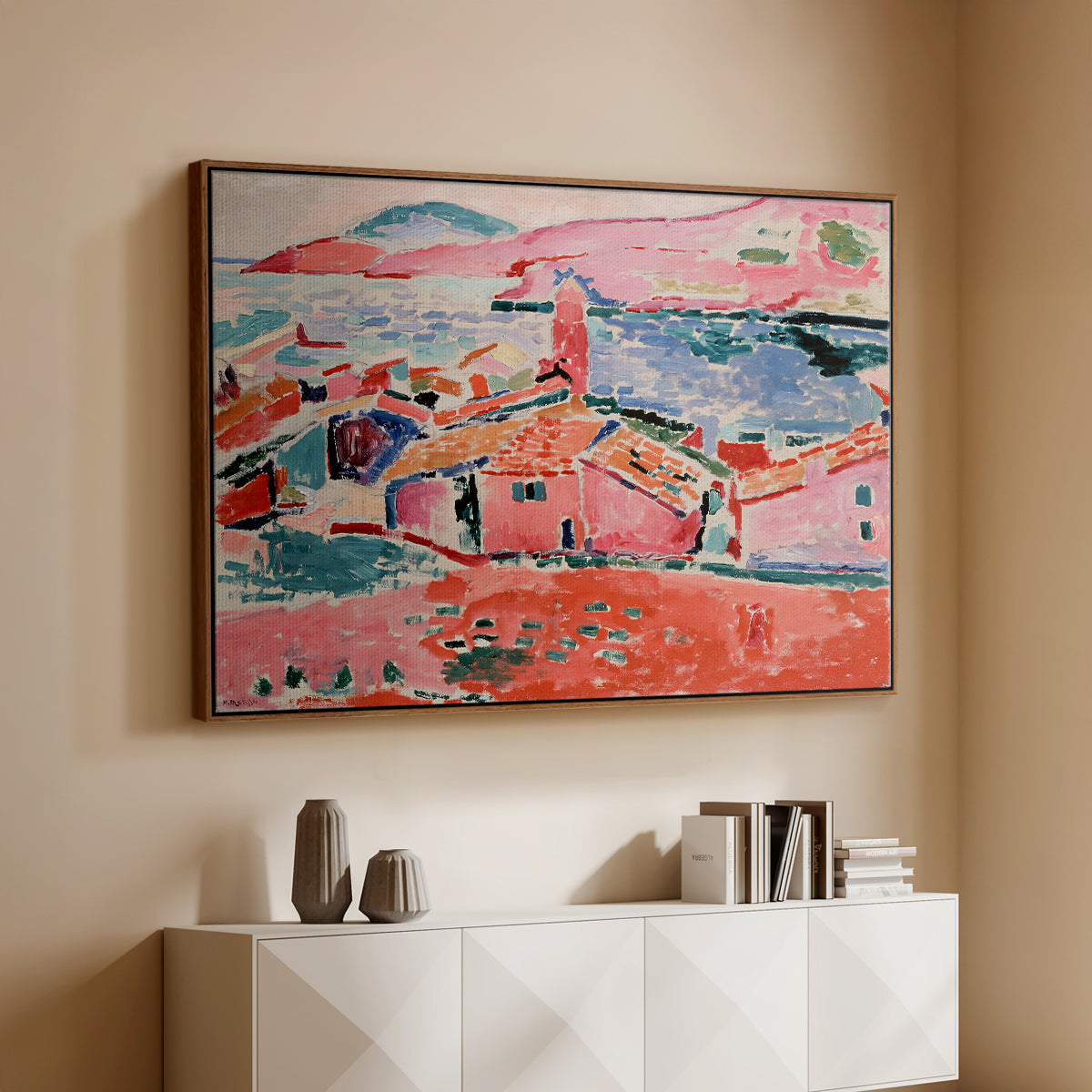 View of Collioure, 1905 - Floater Framed Canvas Print